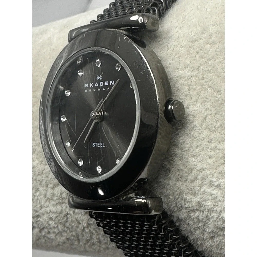 Skagen Steel 107SMSM1 New Battery Ladies Watch‎ 25MM 6